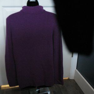 Land's End Women's Ribbed Long Sleeve Knit Pullover mock neck, NWOT